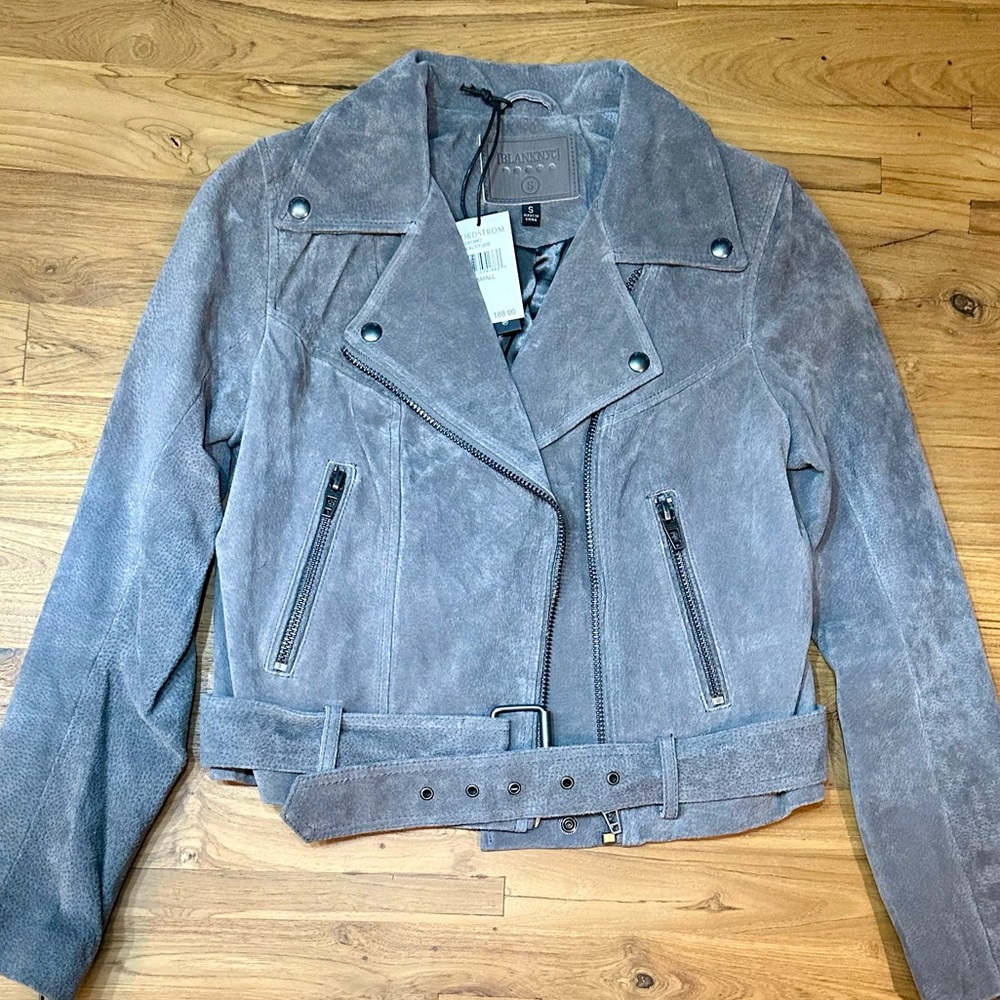 Blanknyc Suede Motto Jacket